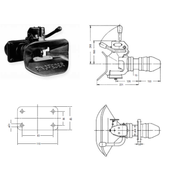 RINGFEDER Anhängerkupplung 4045 - AM/RL 4045/G150...