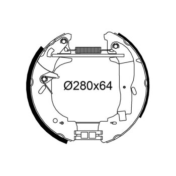 VALEO Bremsbackensatz 554925