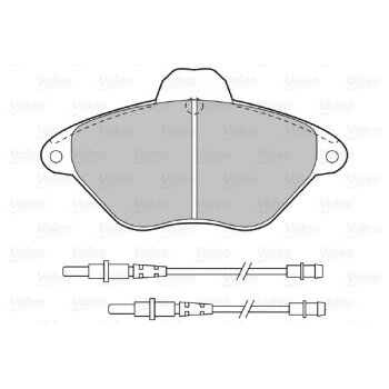 VALEO Bremsbelagsatz, Scheibenbremse 598383 für 4251-13