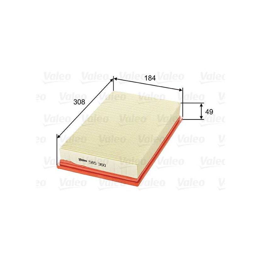 VALEO Luftfilter 585360 für NJA3558AA