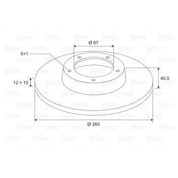 VALEO Bremsscheibe 186562 für 1684210112