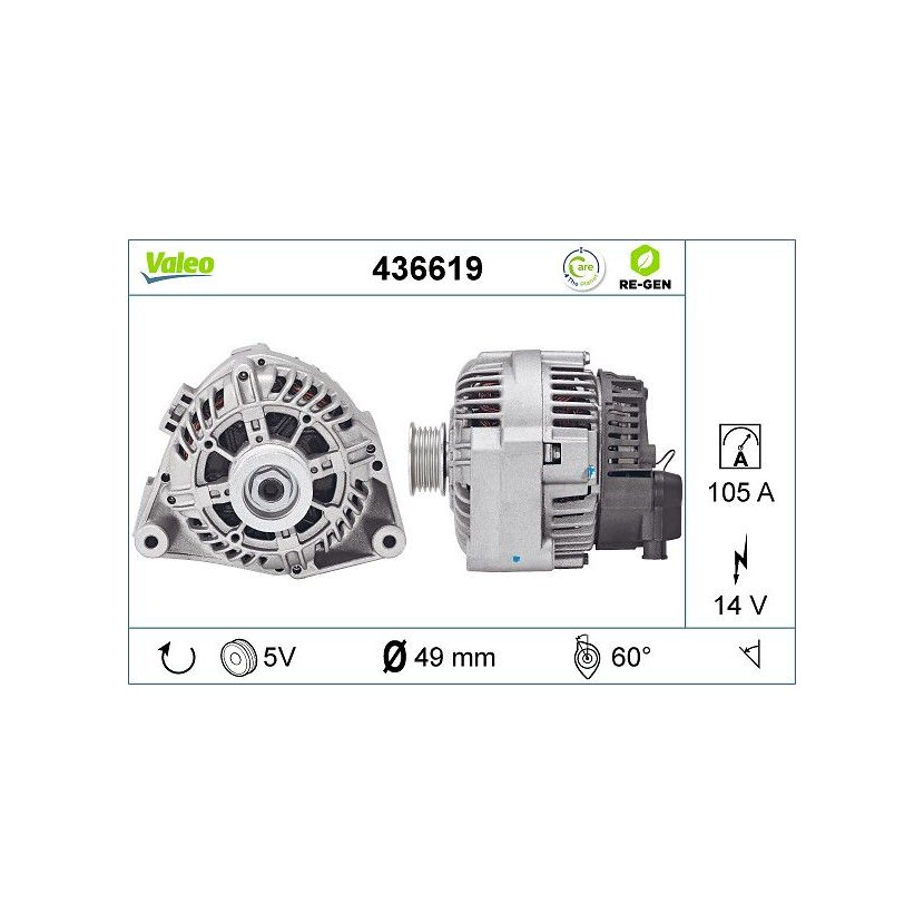 VALEO Generator 436619 für 12 31 2 244 818