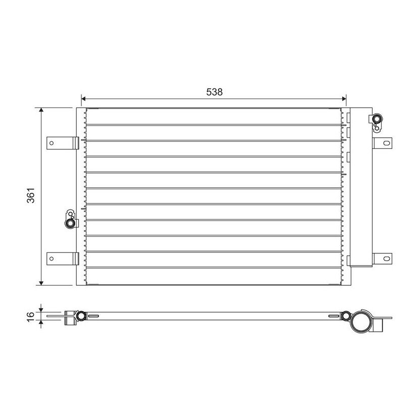 VALEO Kondensator, Klimaanlage 818004 für 1108838