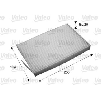VALEO Filter, Innenraumluft 715709 für 27891-1FC0A