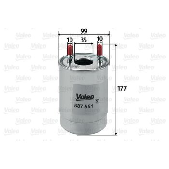 VALEO Kraftstofffilter 587551 für 7701478821