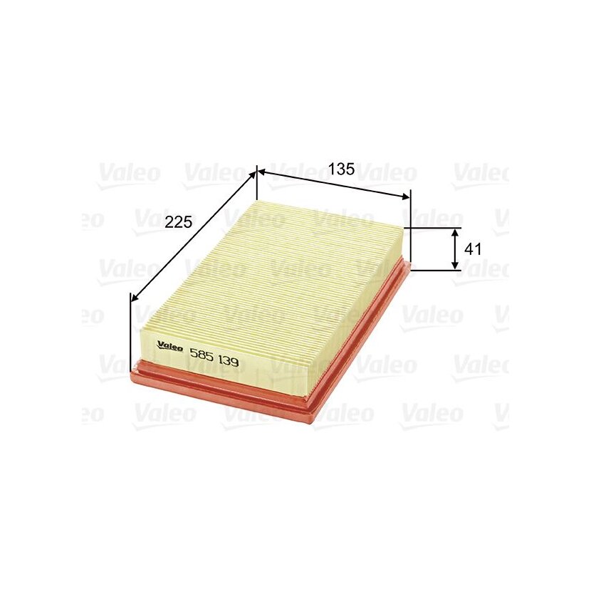 VALEO Luftfilter 585139 für 4434858
