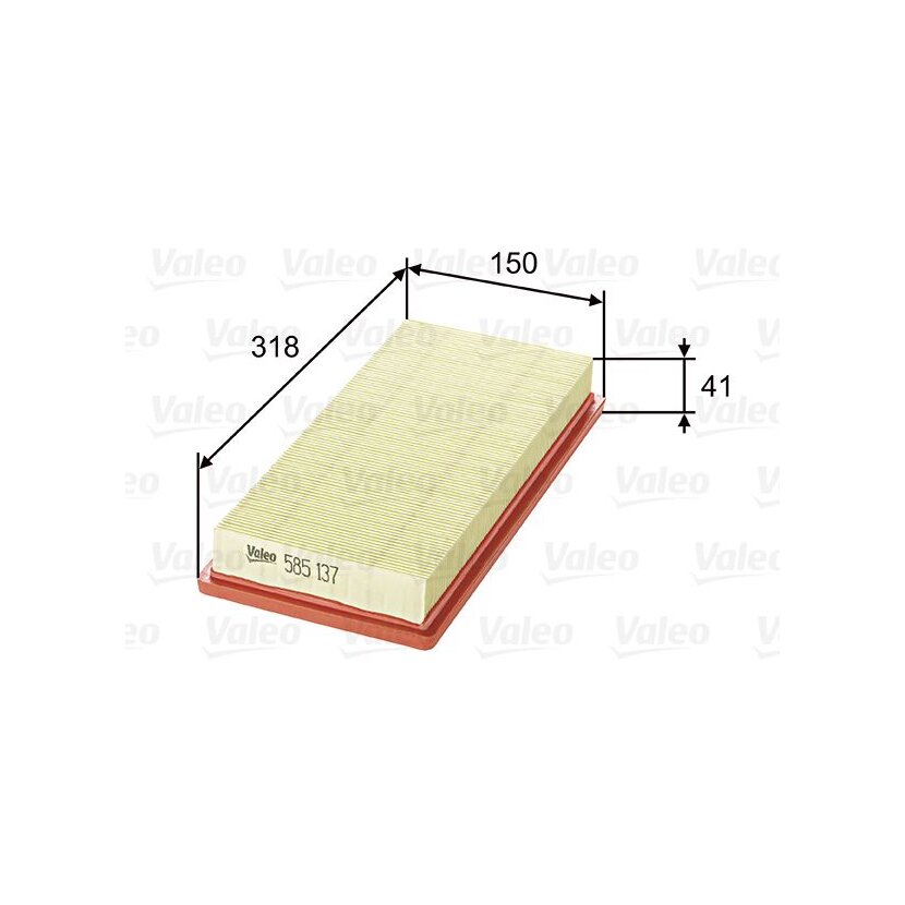 VALEO Luftfilter 585137 für 51775340