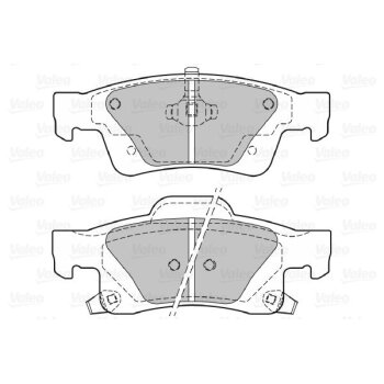 VALEO Bremsbelagsatz, Scheibenbremse 601347 für...