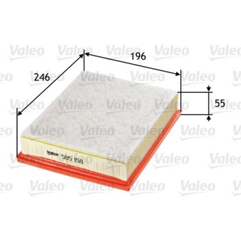 VALEO Luftfilter 585158 für 8200602361