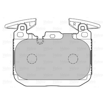 VALEO Bremsbelagsatz, Scheibenbremse 601344 für 34...