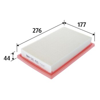 VALEO Luftfilter 585490 für 2740940104