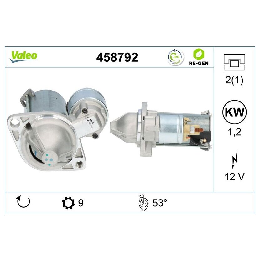VALEO Starter 458792 für 12 41 7 523 450