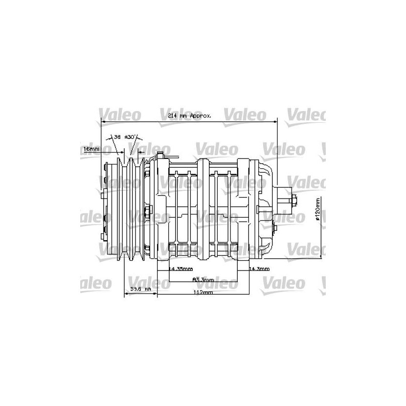 VALEO Kompressor, Klimaanlage 815837