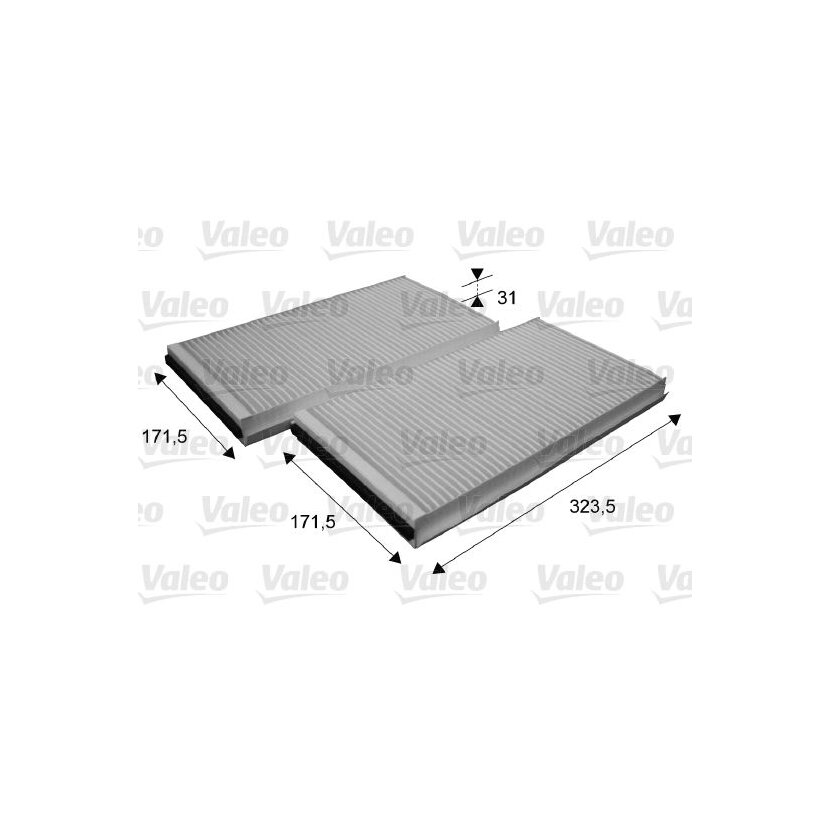 VALEO Filter, Innenraumluft 698863 für 64 31 6 935 822