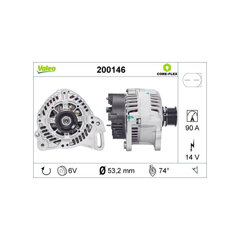 VALEO Generator 200146 für 028903029M