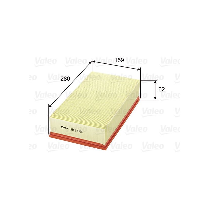 VALEO Luftfilter 585091 für 7701047478
