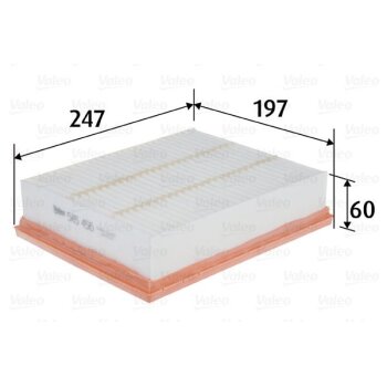VALEO Luftfilter 585456 für 165469229R