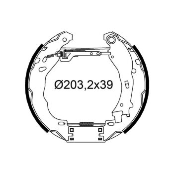VALEO Bremsbackensatz 554910