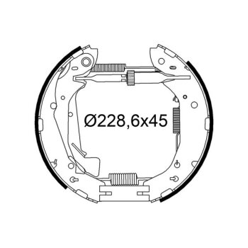 VALEO Bremsbackensatz 554970