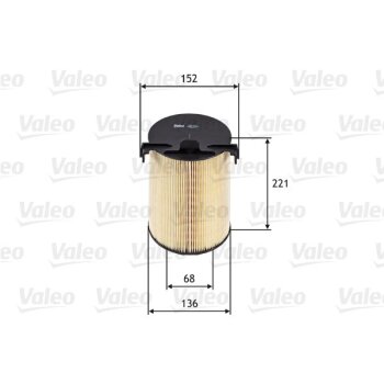 VALEO Luftfilter 585652 für 1F0129620