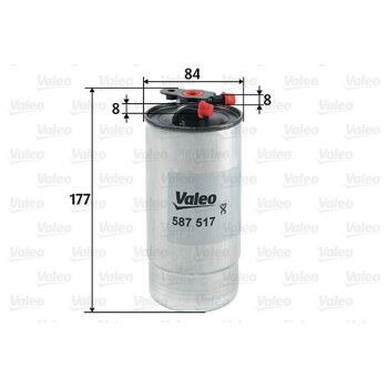 VALEO Kraftstofffilter 587517 für 13327785350