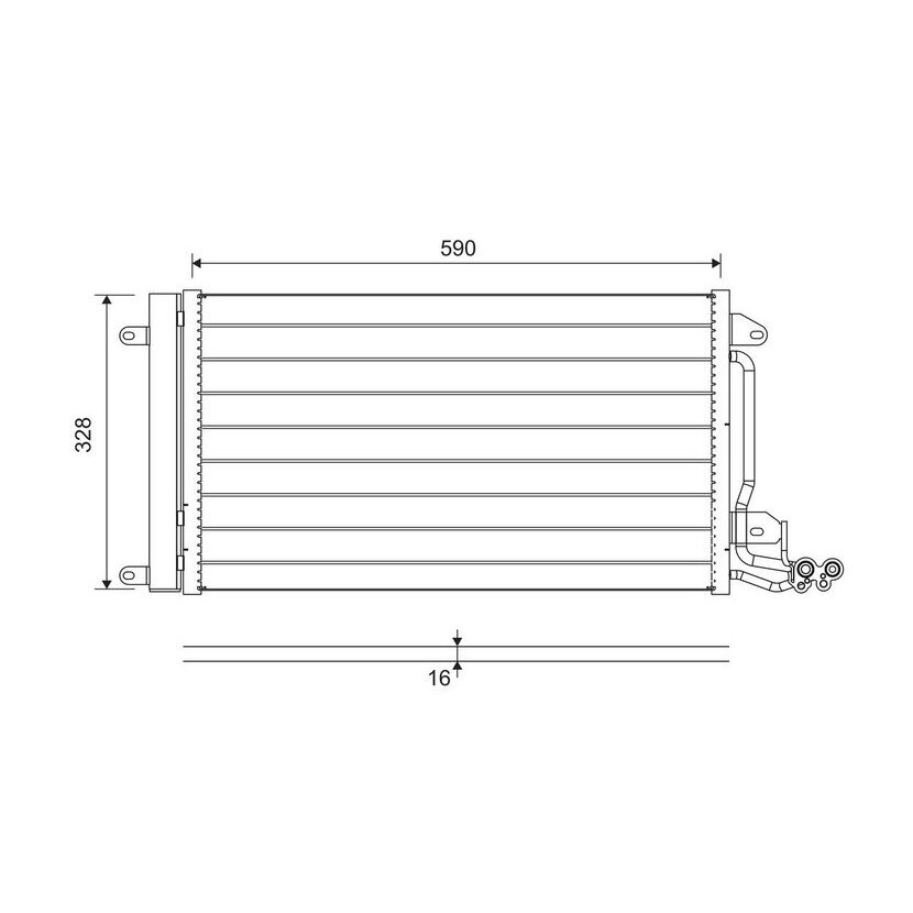 VALEO Kondensator, Klimaanlage 814364 für 6C0816411A