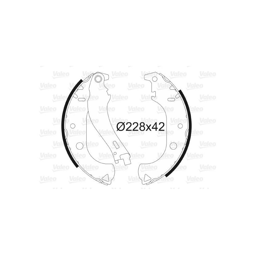 VALEO Bremsbackensatz 562806 für 7082149