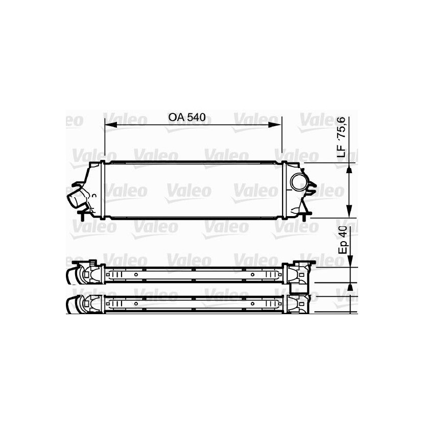 VALEO Ladeluftkühler 818771 für 4416946