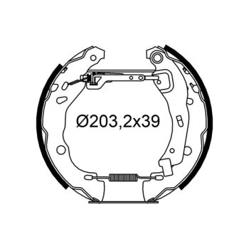VALEO Bremsbackensatz 554950