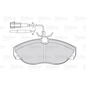 VALEO Bremsbelagsatz, Scheibenbremse 301010 für 4251-17