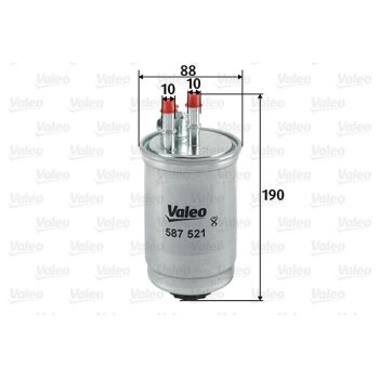 VALEO Kraftstofffilter 587521 für 1203201