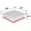 VALEO Luftfilter 585438 für 835075