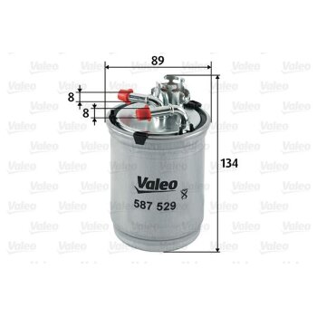VALEO Kraftstofffilter 587529 für 6Q0127400H