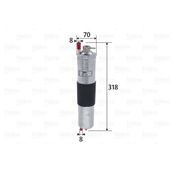 VALEO Kraftstofffilter 587034 für 13 32 1 439 407