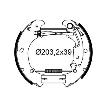 VALEO Bremsbackensatz 554991
