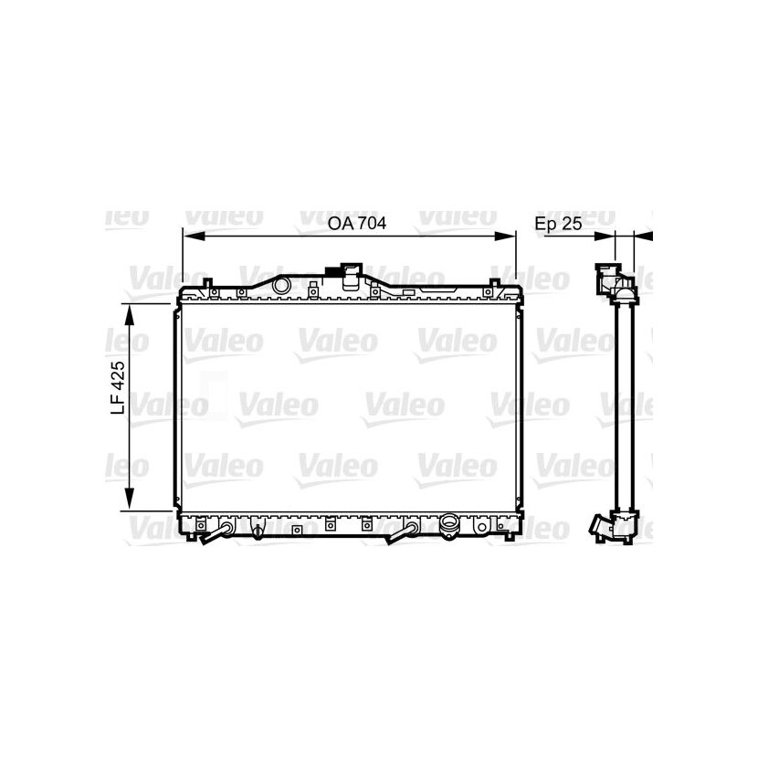 VALEO Kühler, Motorkühlung 731629 für 19010-PY3-901