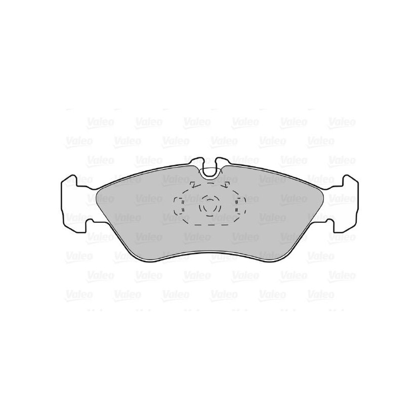 VALEO Bremsbelagsatz, Scheibenbremse 598046 für 0024204020