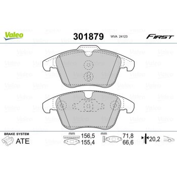 VALEO Bremsbelagsatz, Scheibenbremse 301879 für 1379971