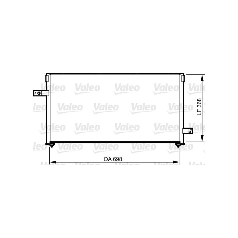 VALEO Kondensator, Klimaanlage 814311 für 73210-FC050