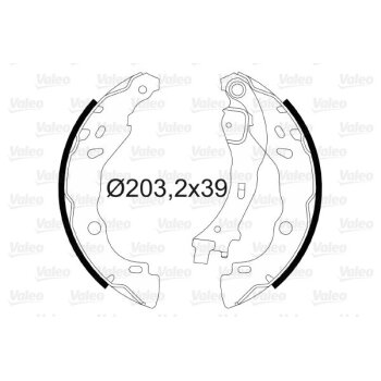 VALEO Bremsbackensatz 564006 für 4241-L7