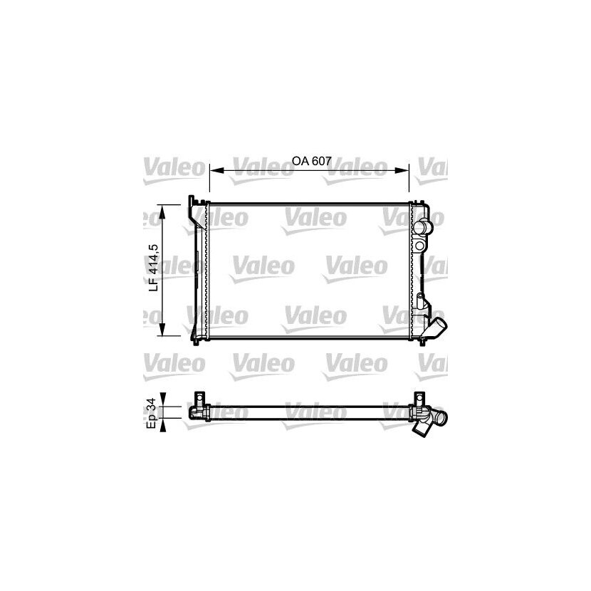 VALEO Kühler, Motorkühlung 730982 für 1301-FJ