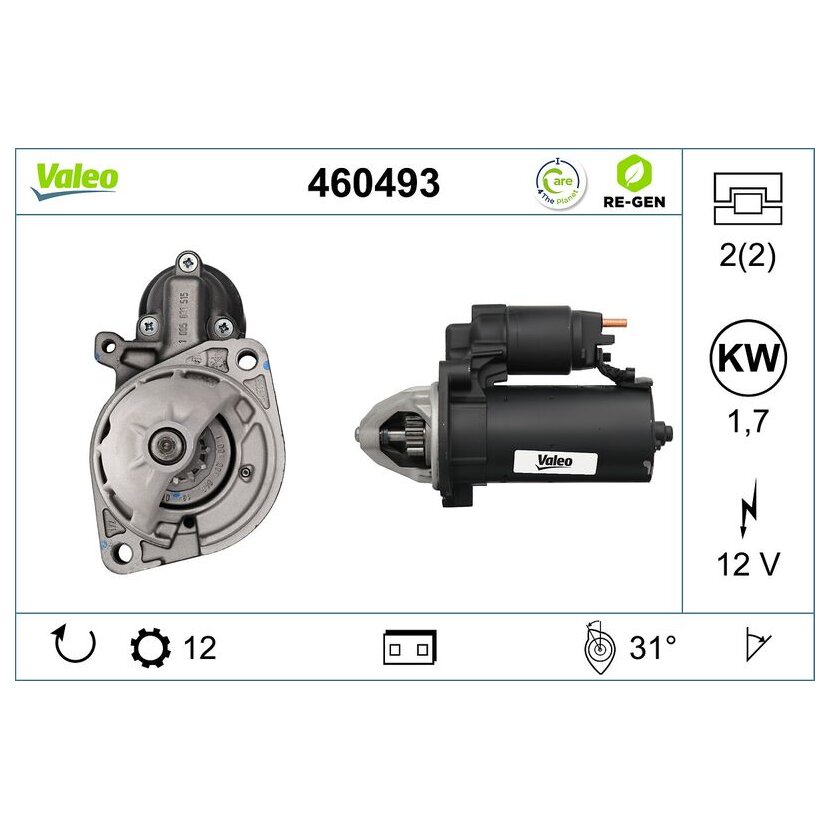VALEO Starter 460493 für 0061512501