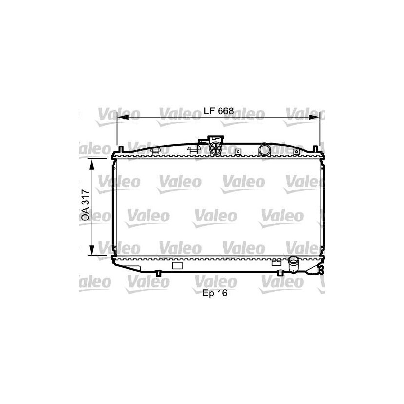 VALEO Kühler, Motorkühlung 734623 für 19010-PW0-004