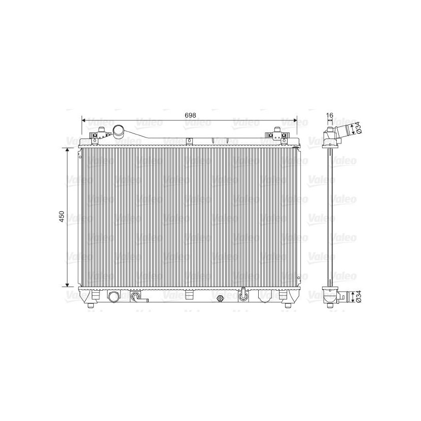 VALEO Kühler, Motorkühlung 701592 für 17700-65-J30