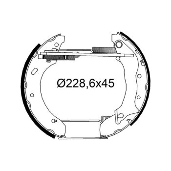 VALEO Bremsbackensatz 554973
