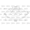 VALEO Bremsscheibe 675408 für 4249-19
