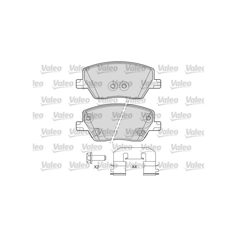 VALEO Bremsbelagsatz, Scheibenbremse 601697 für 77367628