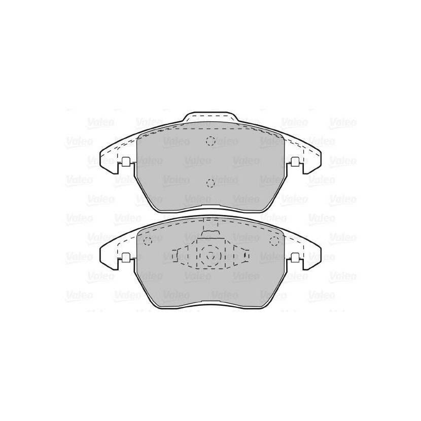 VALEO Bremsbelagsatz, Scheibenbremse 598715 für 1609987980