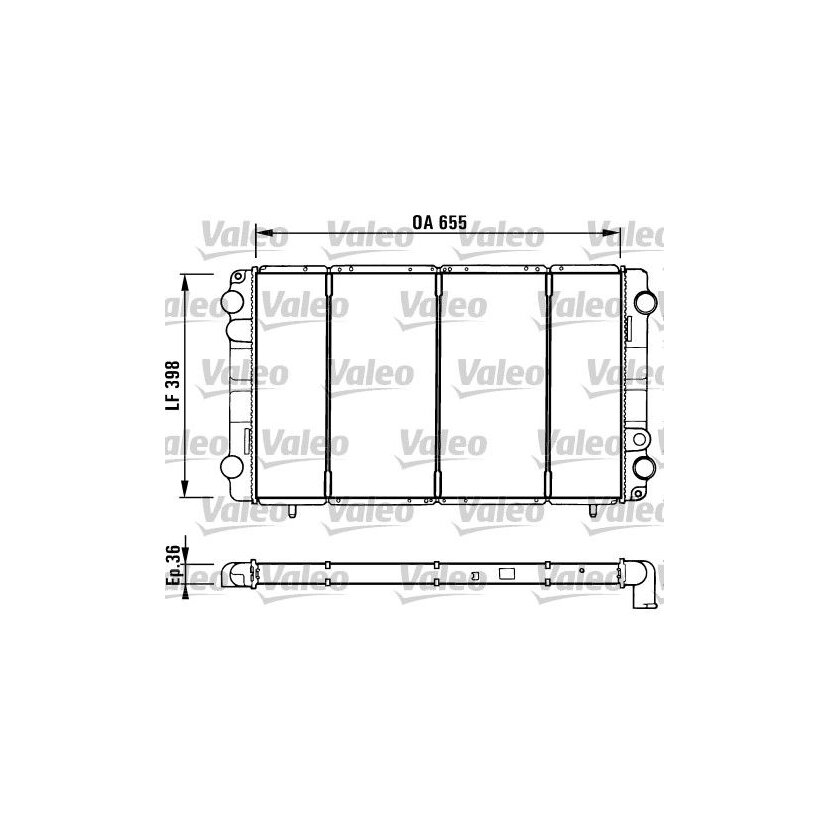 VALEO Kühler, Motorkühlung 730944 für 4401893
