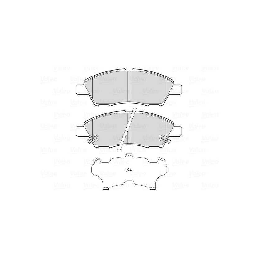 VALEO Bremsbelagsatz, Scheibenbremse 601717 für D1060-1HJ0A